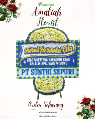 Papan Bunga Duka di Siantar Narumonda