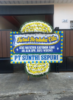 Papan Bunga Duka di Siantar Narumonda